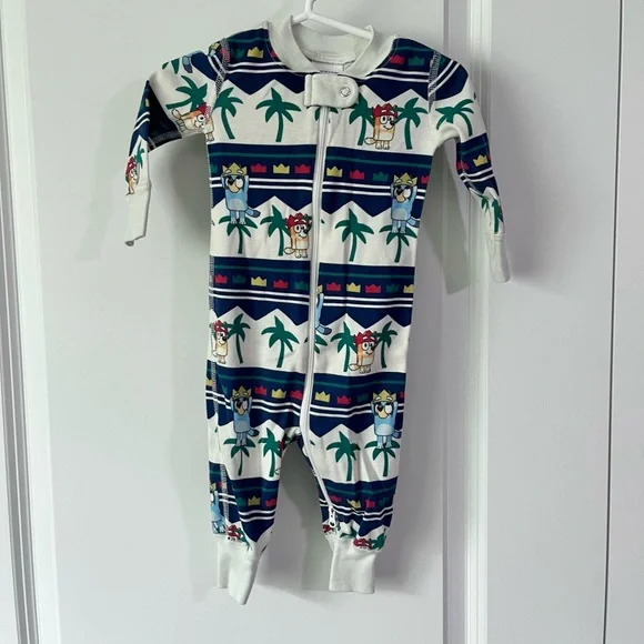 Hanna Andersson x Bluey Baby Zip Sleeper- Size 3-6 months - Picture 1 of 5